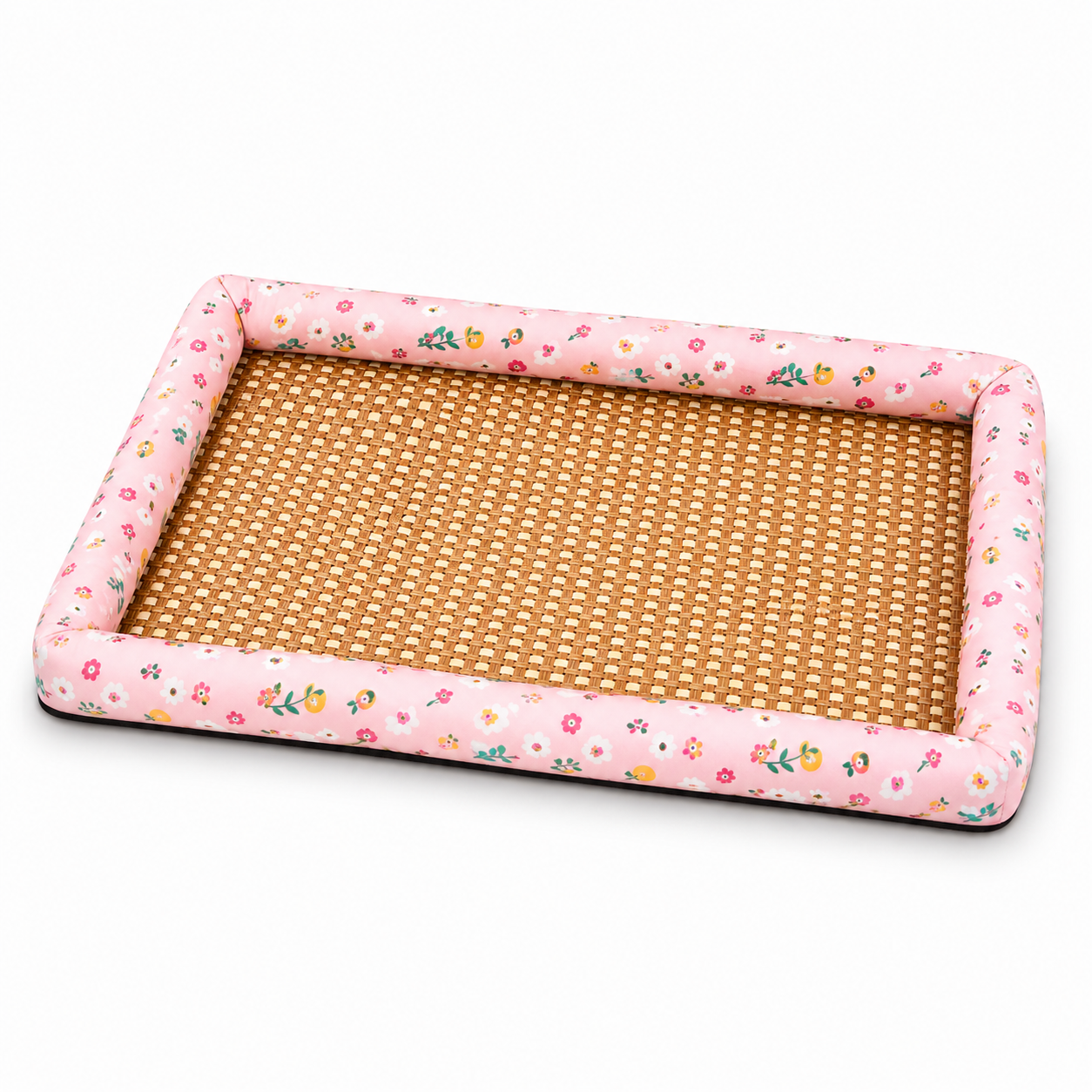 Purrela Palma Woven Cooling Cat Mat with Bolster