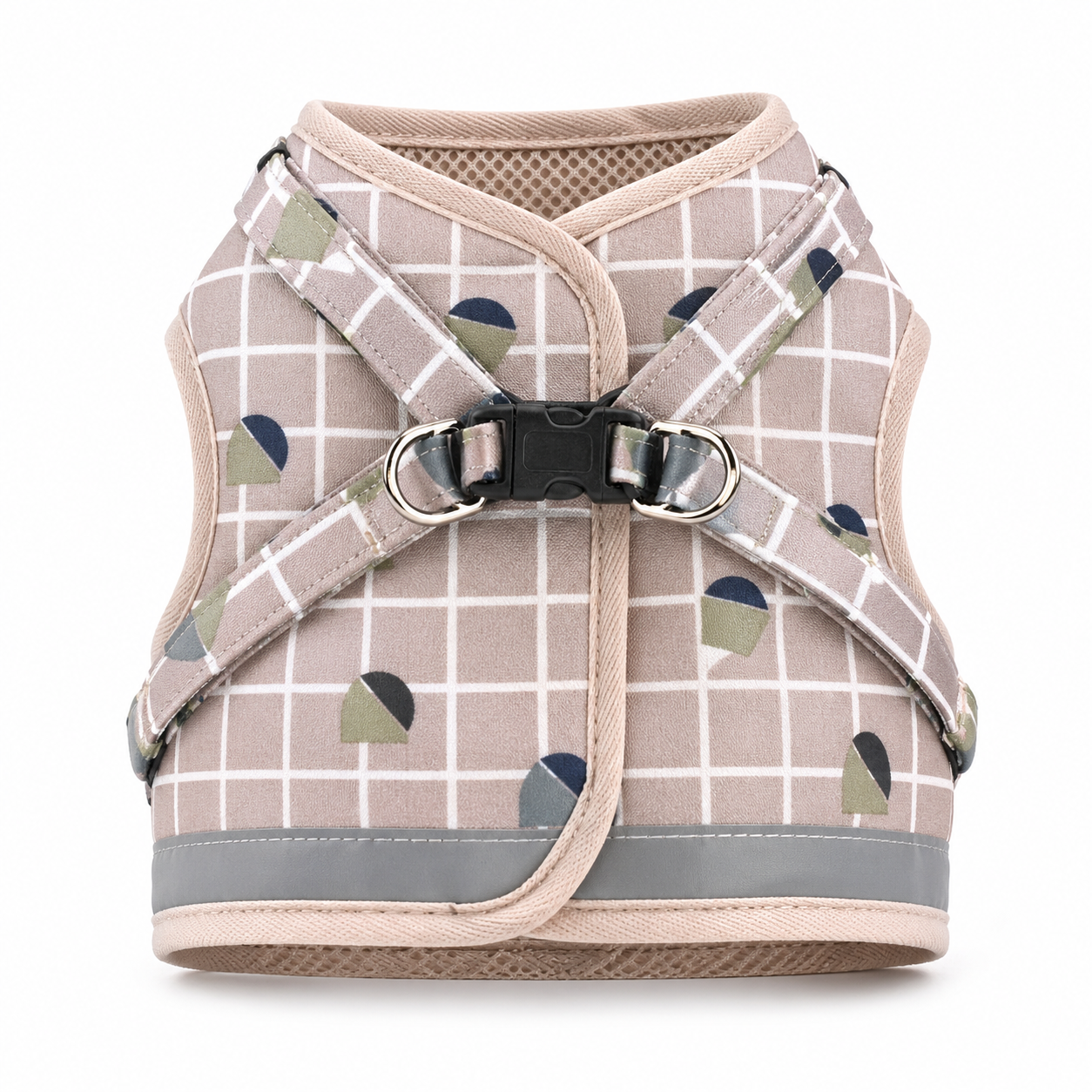 Purrela Trek Reflective Plaid Cat Harness & Leash Set