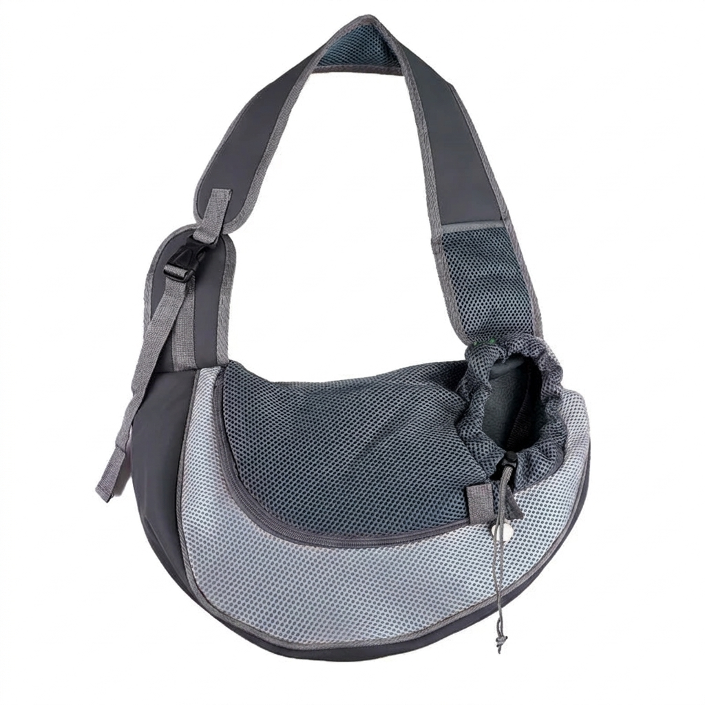 Cradle cat sling carrier Grey