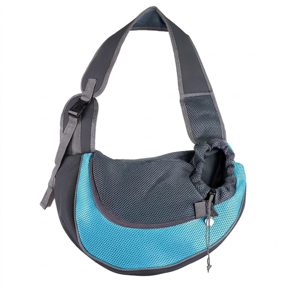 Cradle cat sling carrier Lake Blue