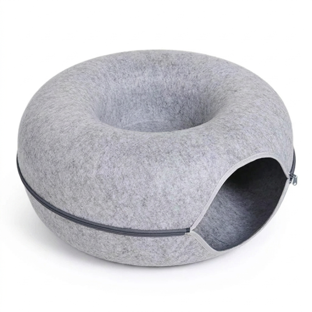 Burrow cat tunnel bed Light Grey