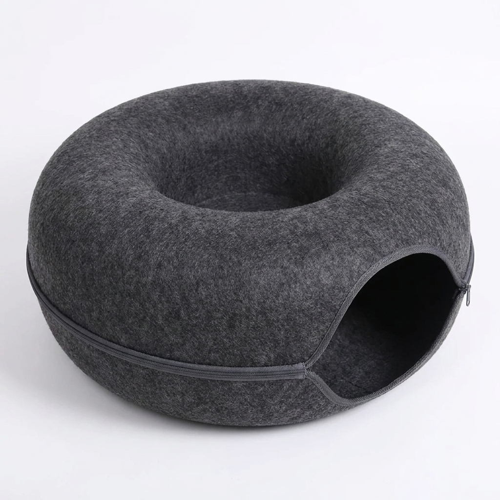 Burrow cat tunnel bed Dark Grey