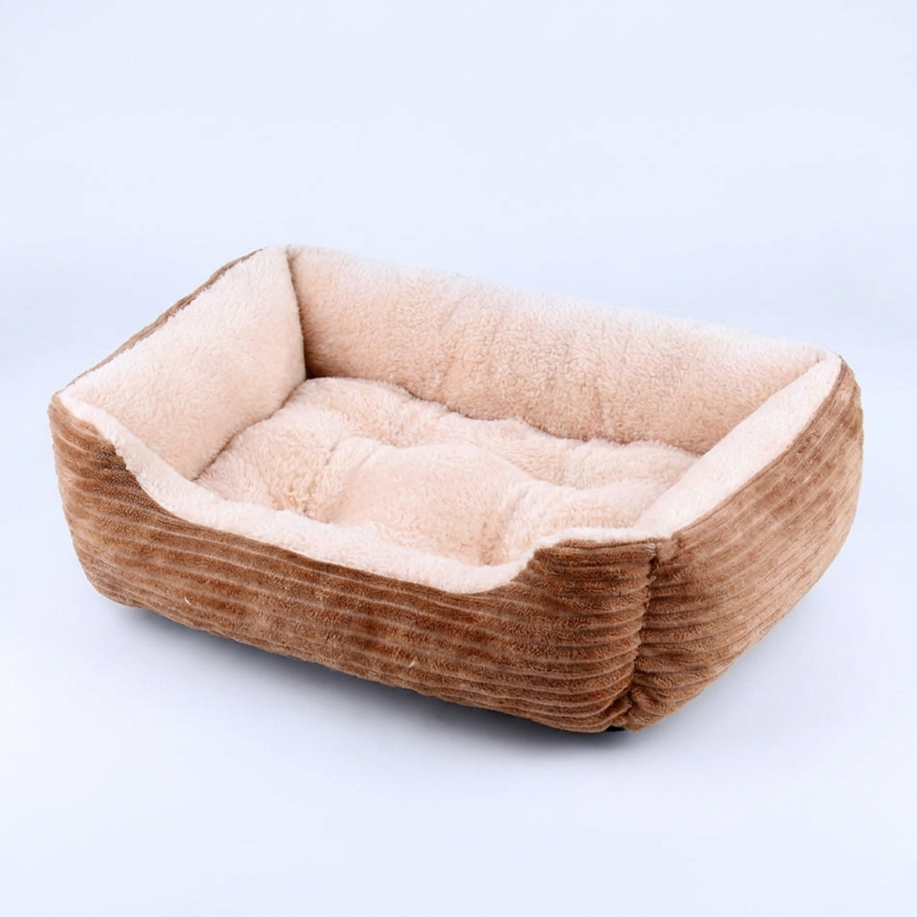 Haven calming cat sofa bed in Light Brown