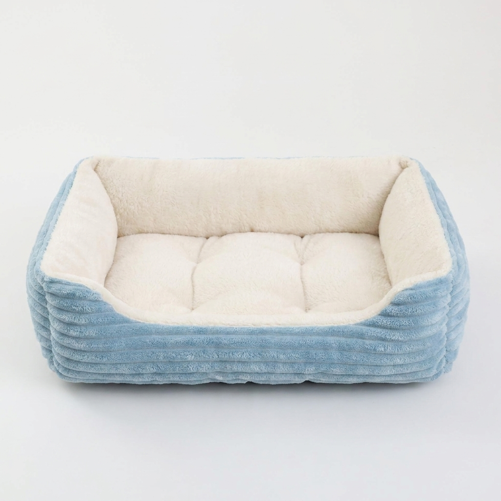 Haven calming cat sofa bed in Light Blue