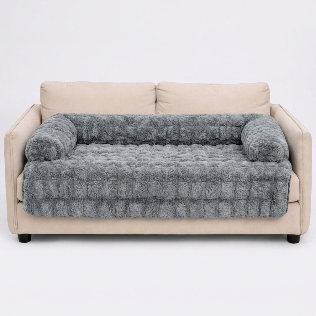 Hush calming cat bed sofa protector in Grey