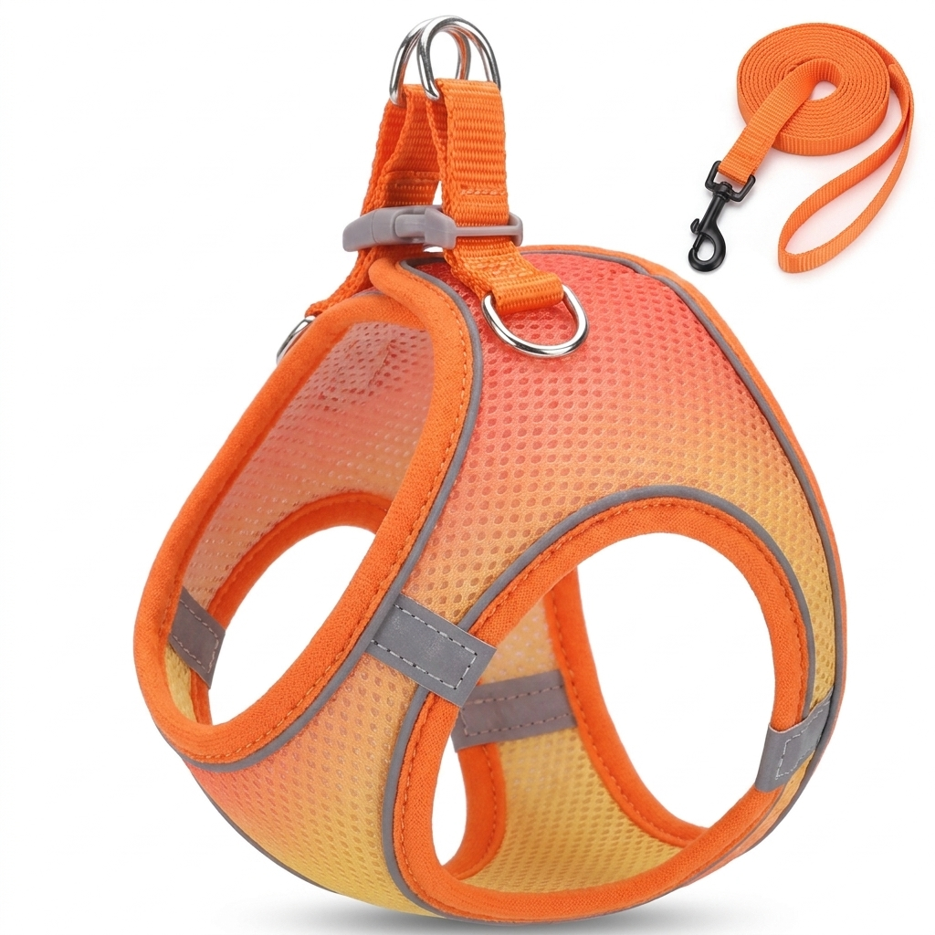 Halo cat harness - Blend Orange