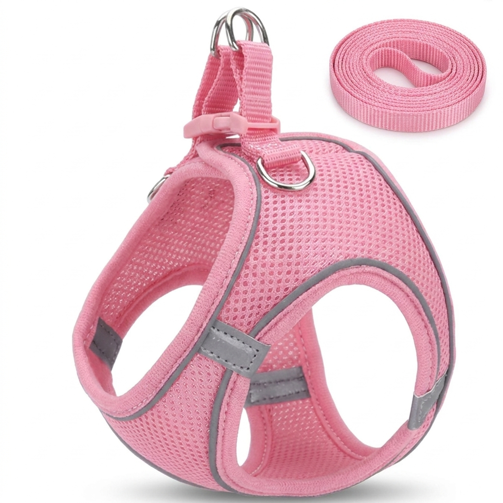 Halo cat harness - Pink