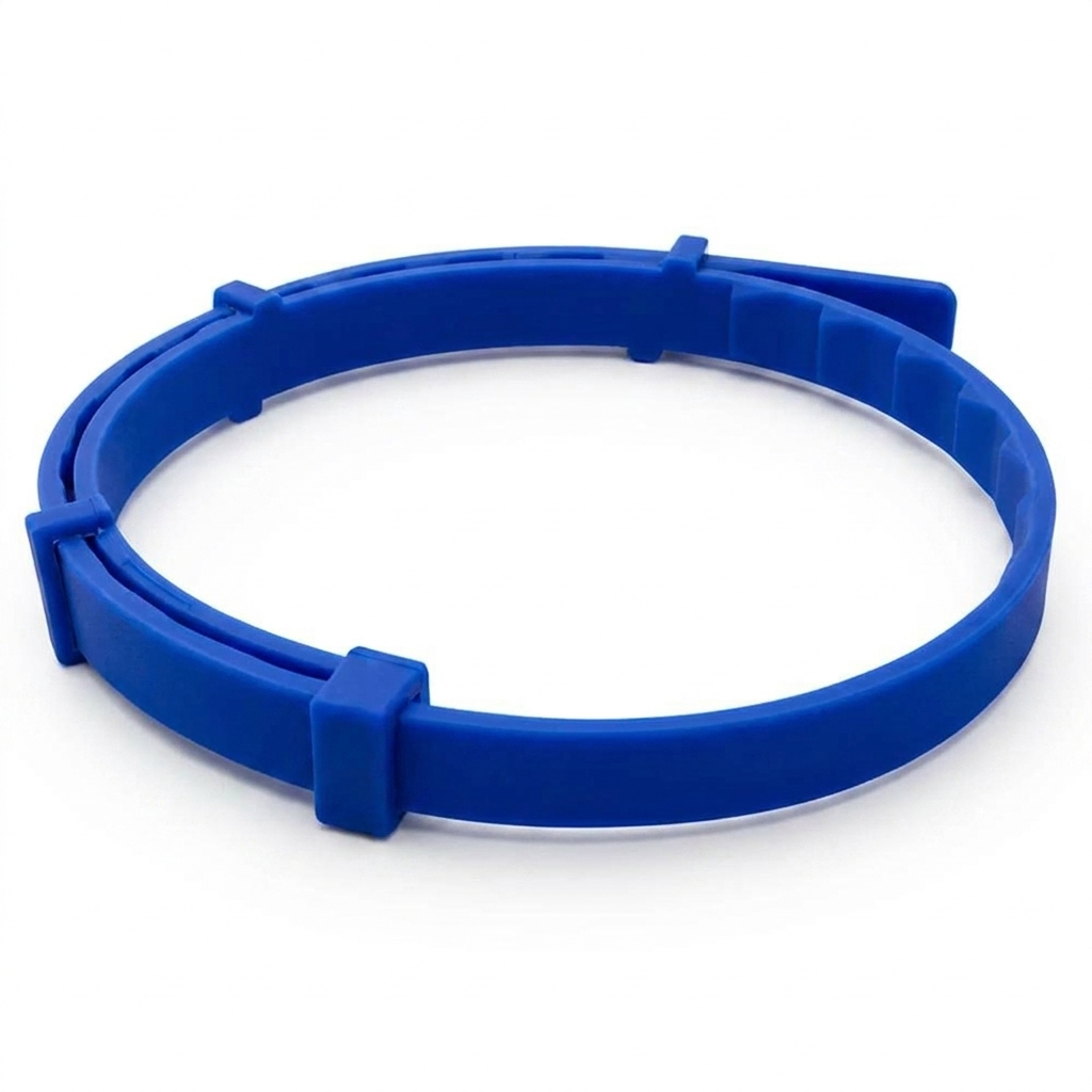 Serene calming cat collar, blue