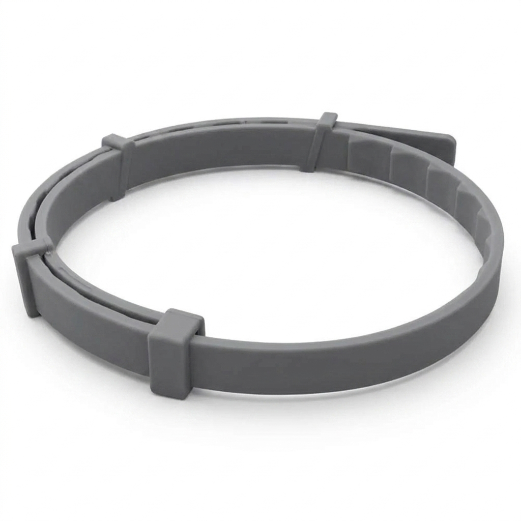 Serene calming cat collar, gray