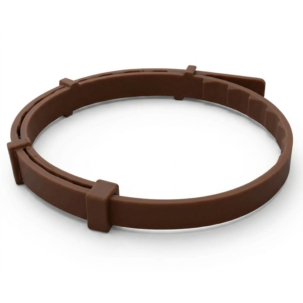 Serene calming cat collar, brown