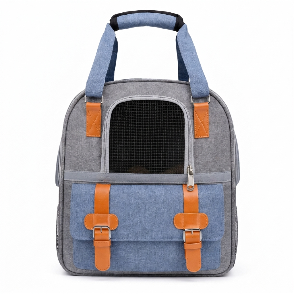 Atlas cat carrier tote, Multi Blue