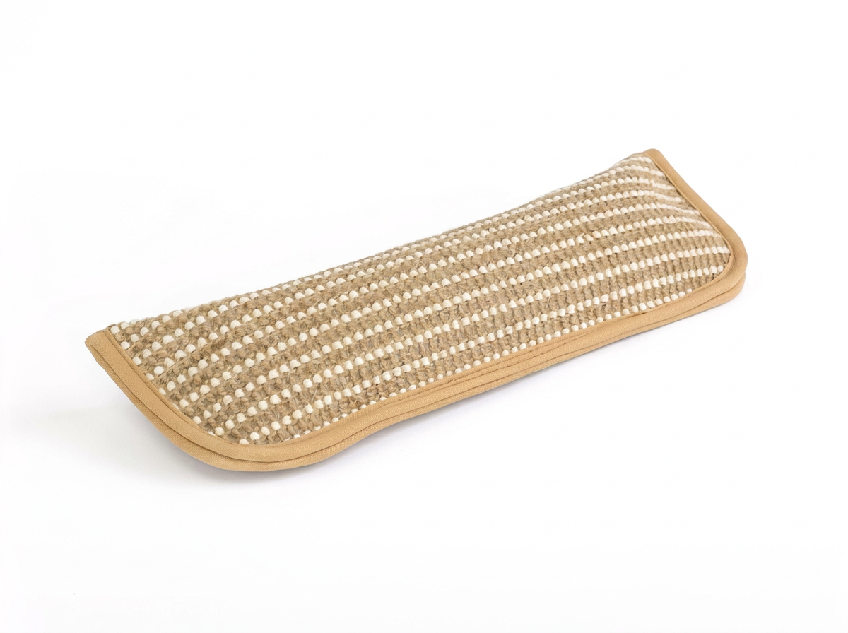 Purrela Sprig natural woven hemp catnip cat scratch pad hero