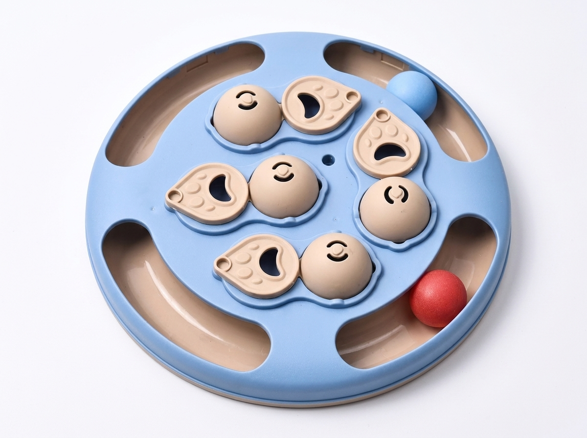 Purrela Quest blue interactive cat puzzle slow-feeder board hero