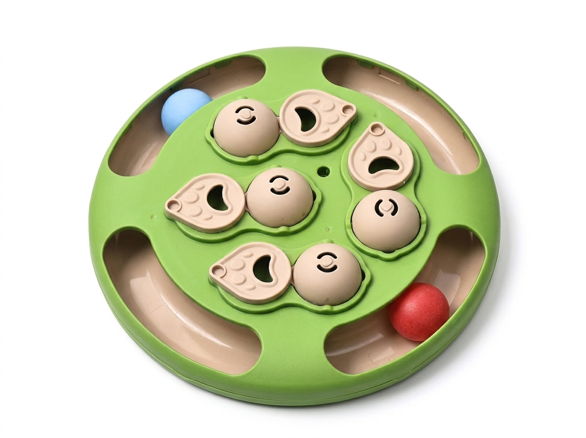 Purrela Quest green interactive cat puzzle slow-feeder board hero