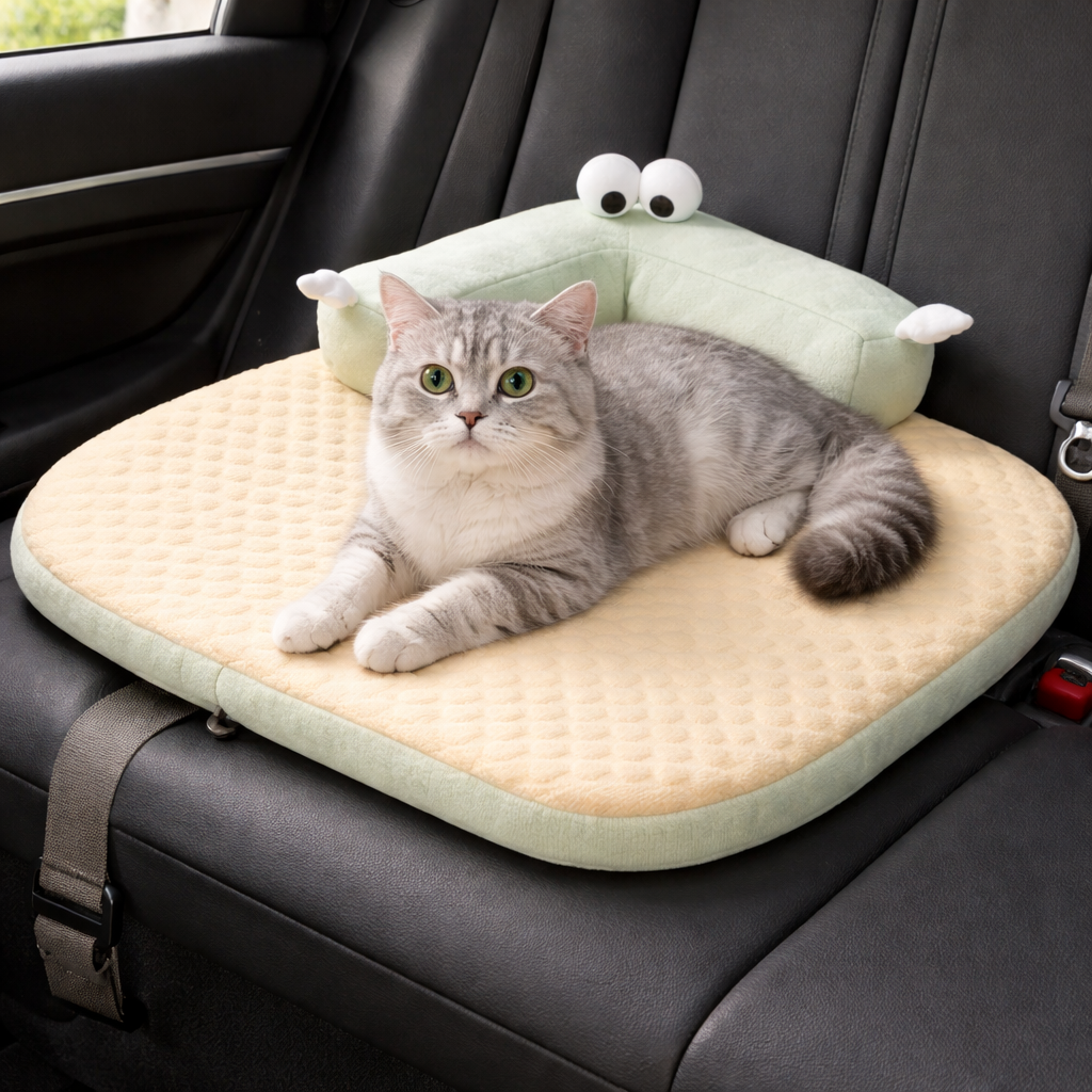Purrela Marina Cooling Cat Mat with Bolster