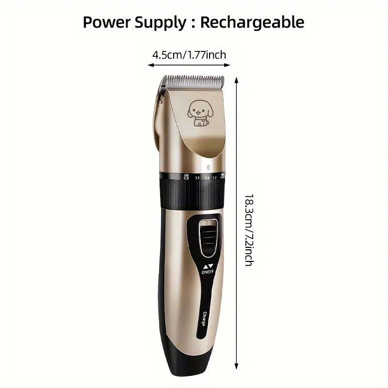 Glide Cat Grooming Clipper Kit — Size guide