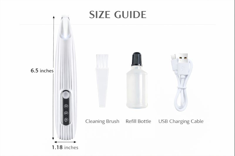 Glint Cat Paw & Face Trimmer — Size guide