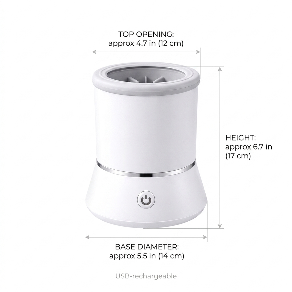 Pawspa Automatic Cat Paw Cleaner — Size guide