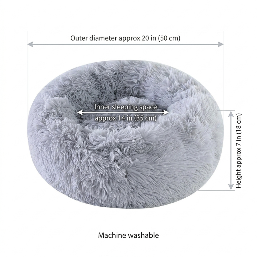 Halo Calming Cat Bed — Size guide