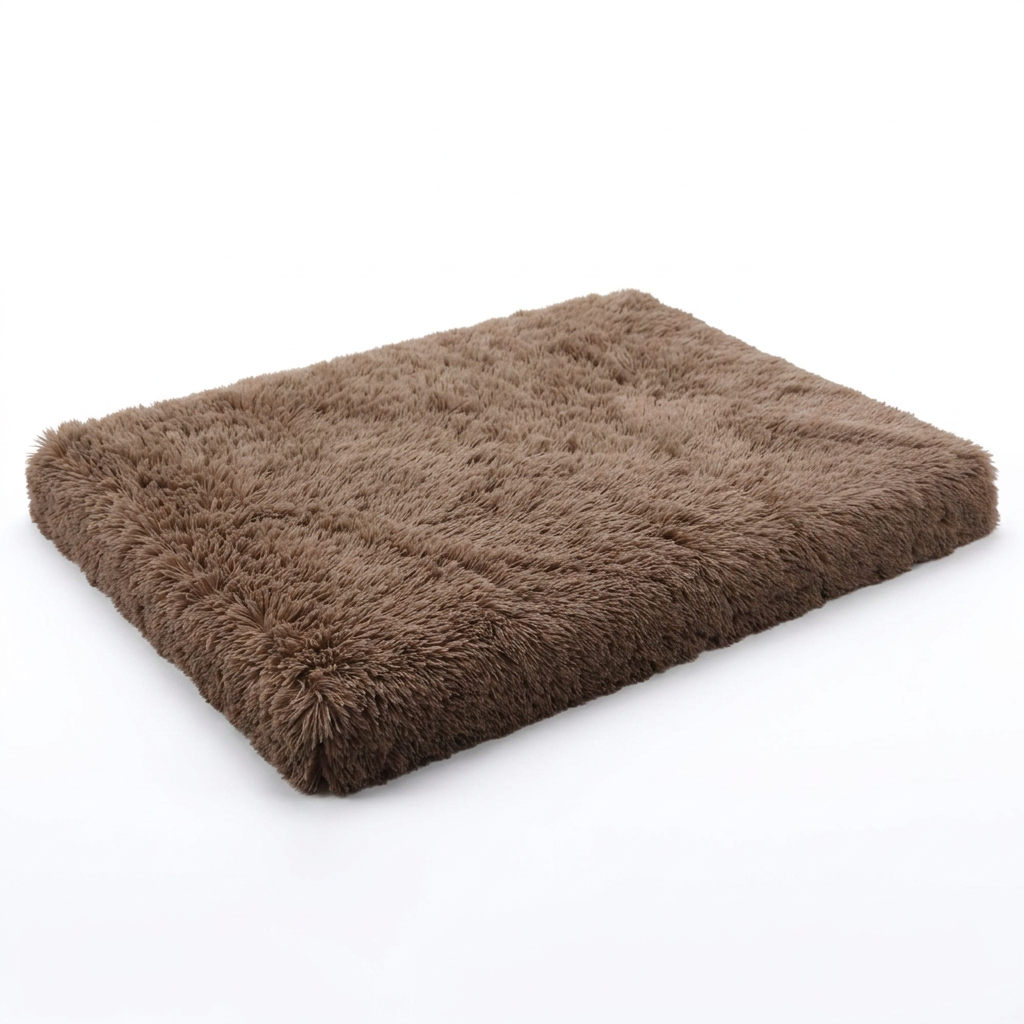 Brown Cloudrest calming cat mat on white background