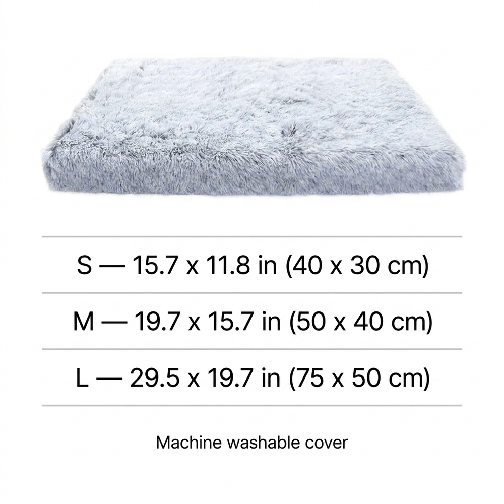 Cloudrest Calming Cat Mat — Size guide