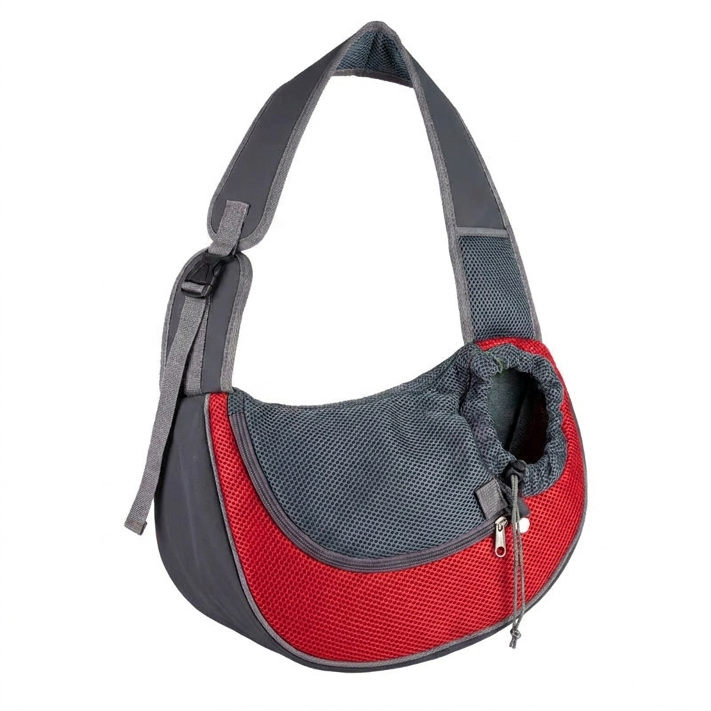 Cradle cat sling carrier Red