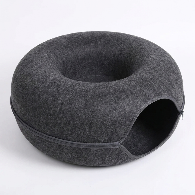 Burrow cat tunnel bed Dark Grey