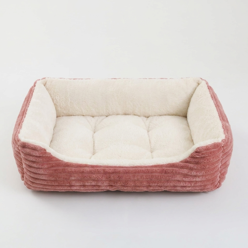 Haven calming cat sofa bed in Pink