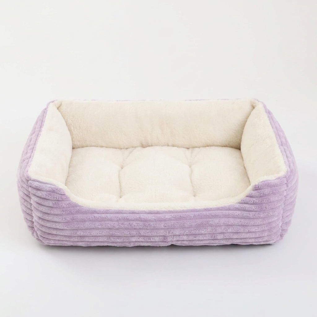 Haven calming cat sofa bed in Lavender