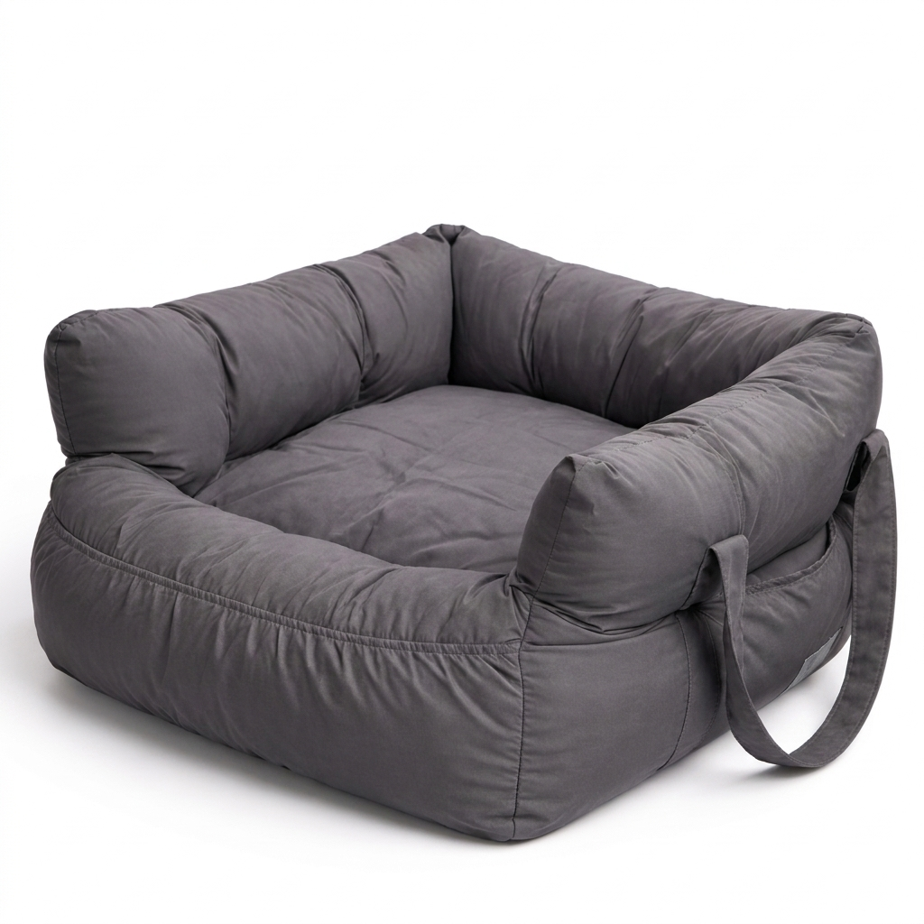 Cruise cat car seat travel bed in Charcoal Grey