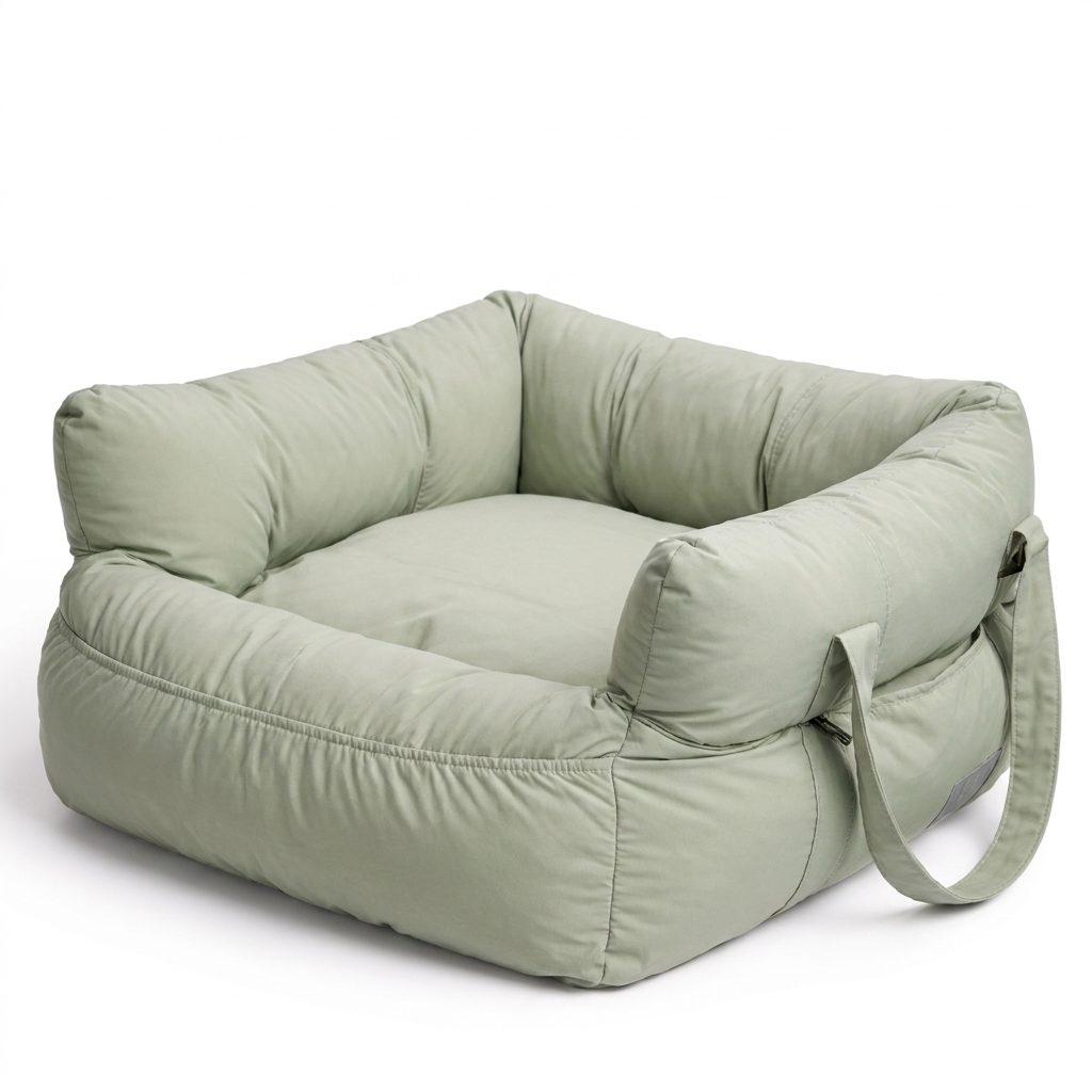 Cruise cat car seat travel bed in Light Green