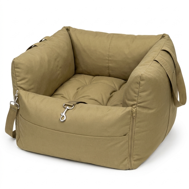 Cove cat car seat bed in Khaki