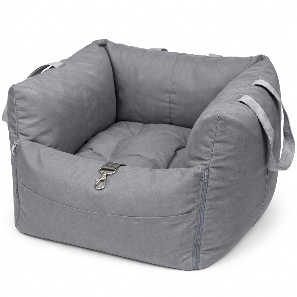 Cove cat car seat bed in Grey