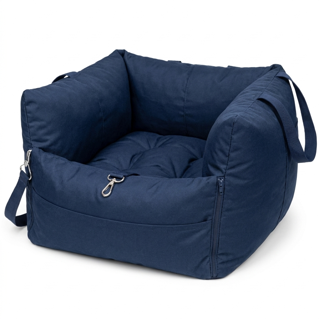 Cove cat car seat bed in Dark Blue