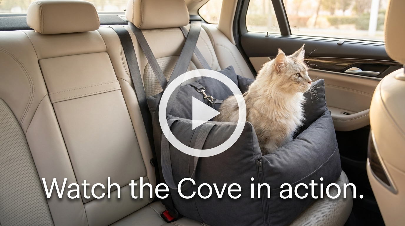 Cove cat car seat bed video cover