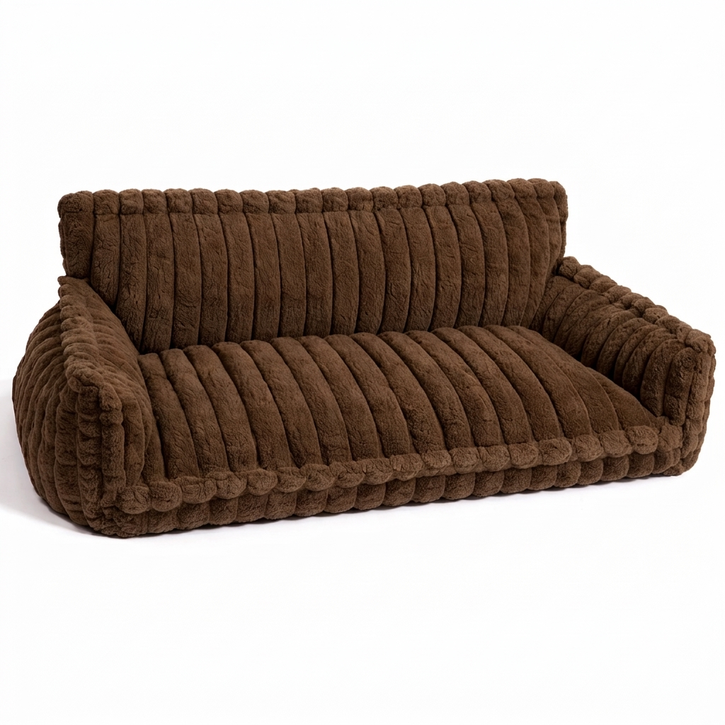 Reverie orthopedic cat sofa bed in Dark Brown