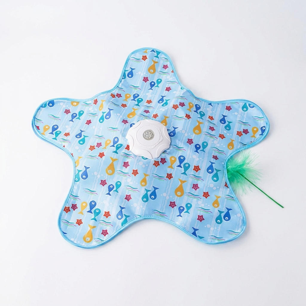 Frisk Interactive Hide & Seek Cat Toy - Fish print