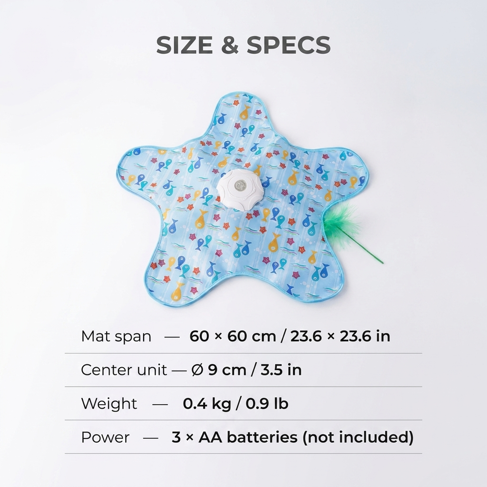 Frisk Interactive Cat Play Mat — Size guide