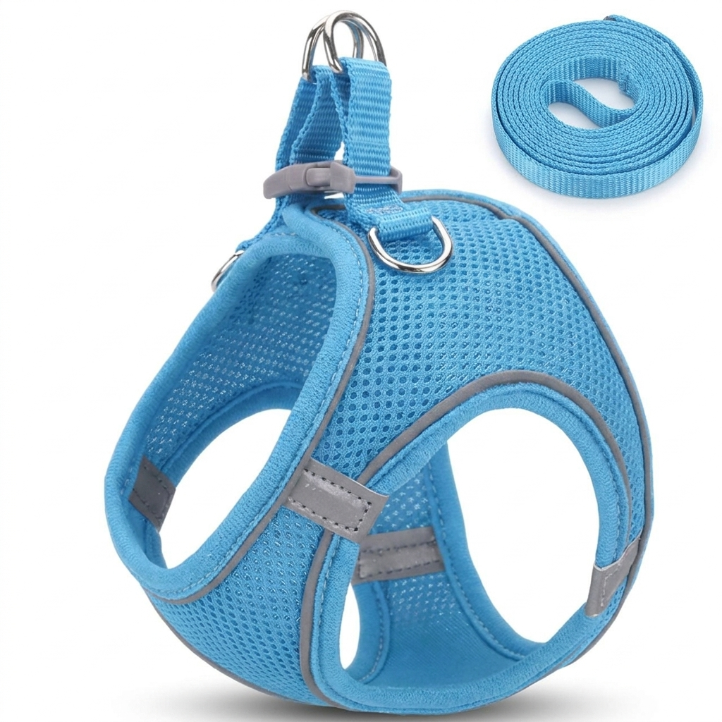 Halo cat harness - Blue
