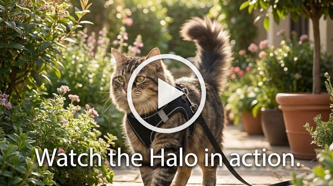 Halo cat harness video cover