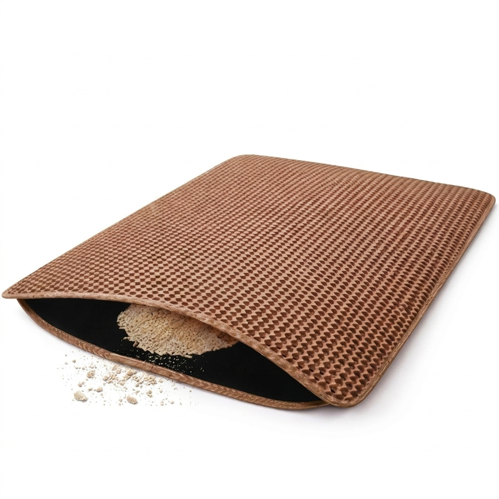 Pebble cat litter mat - Brown