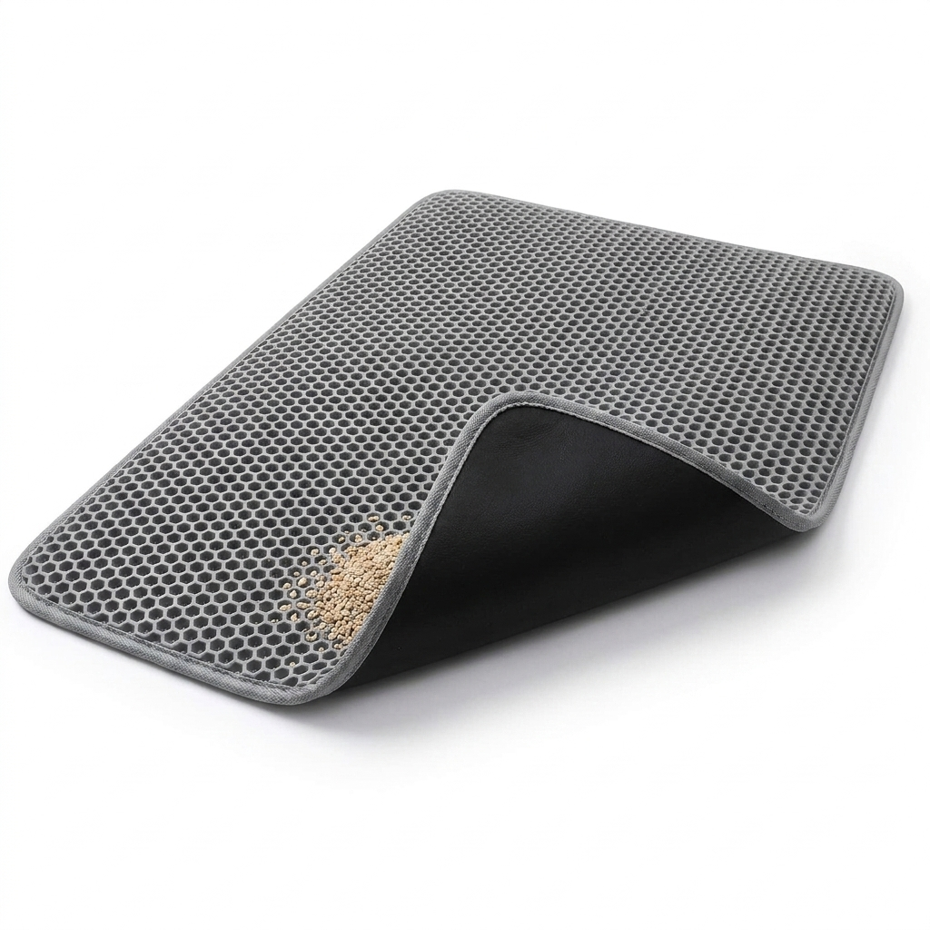 Pebble cat litter mat - Grey