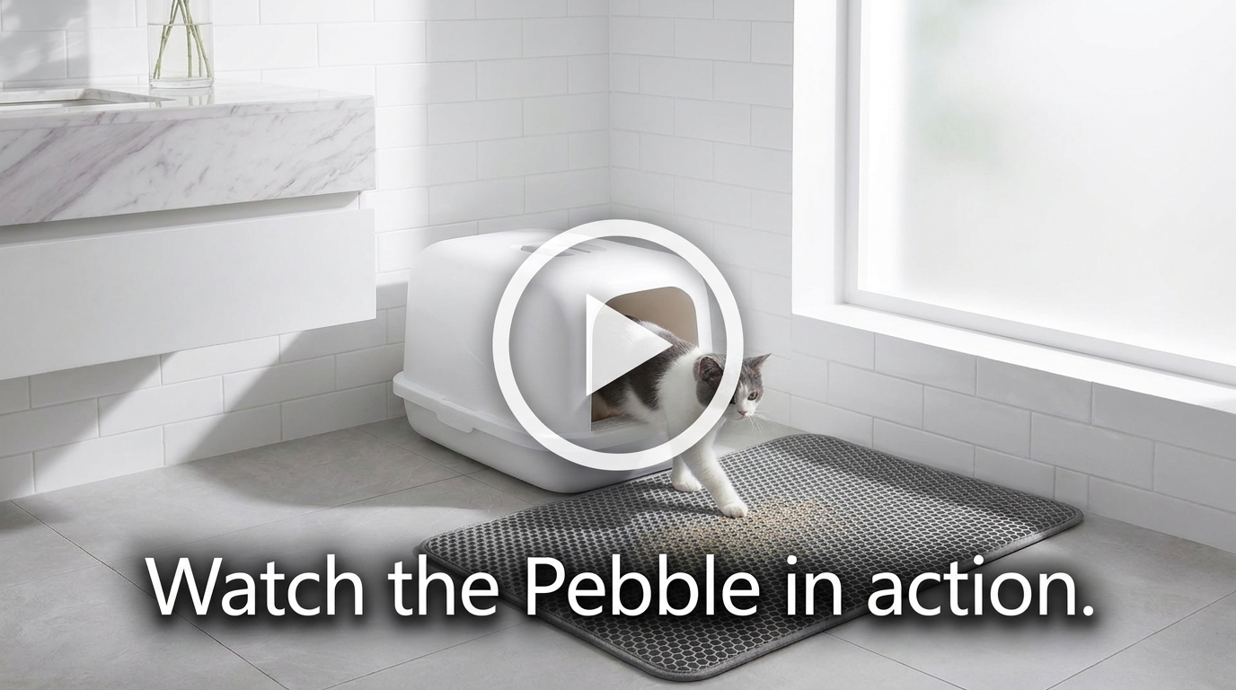 Pebble litter mat video cover