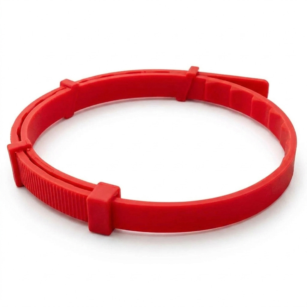 Serene calming cat collar, red