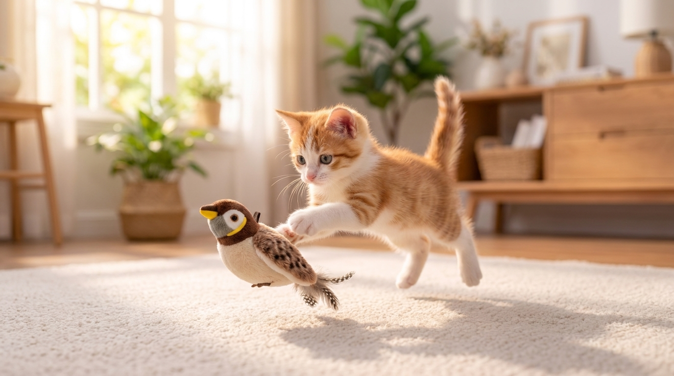 Wren interactive bird cat toy video cover