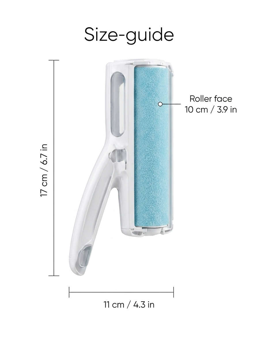 Fern Cat Hair Remover — Size guide