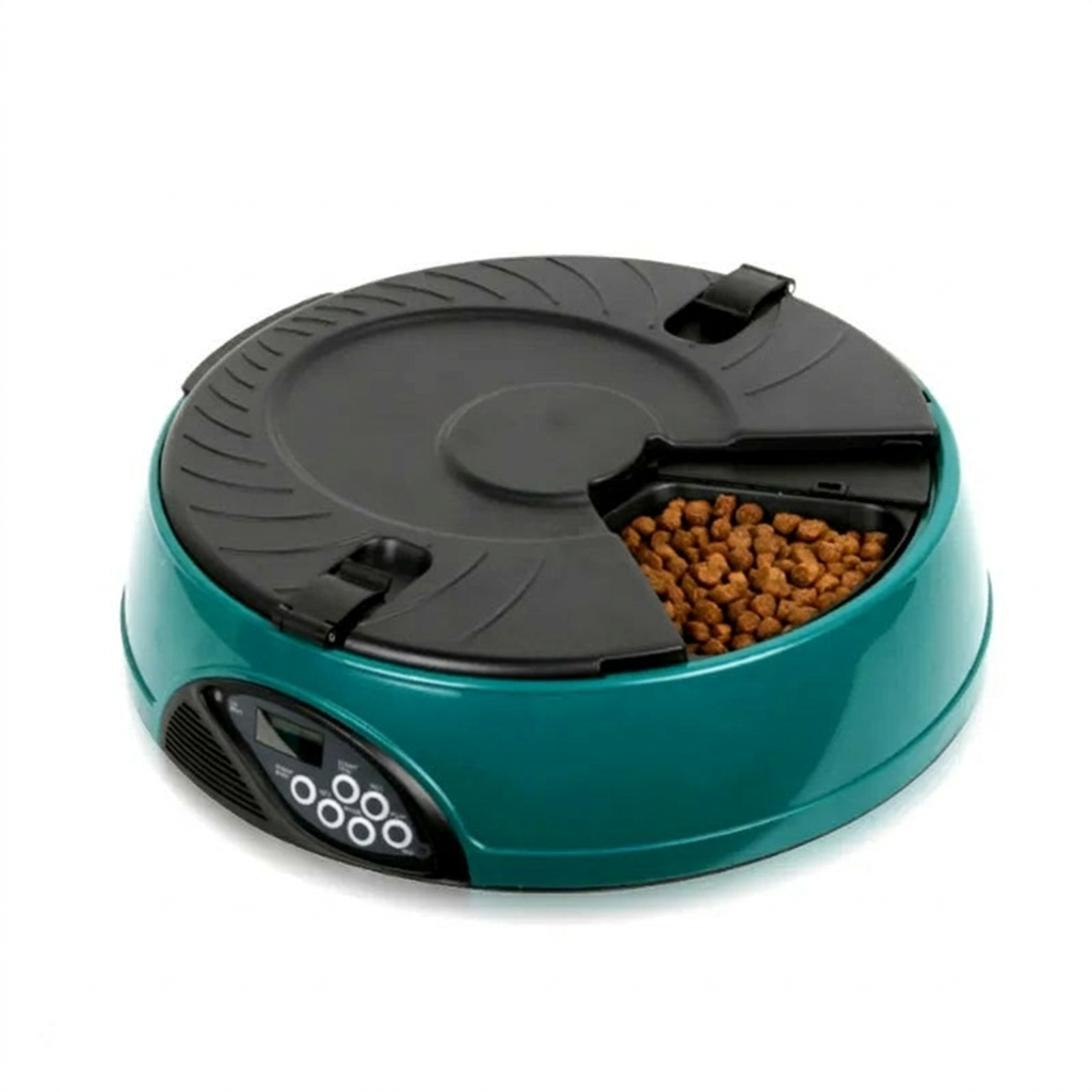 Tempo automatic cat feeder in green