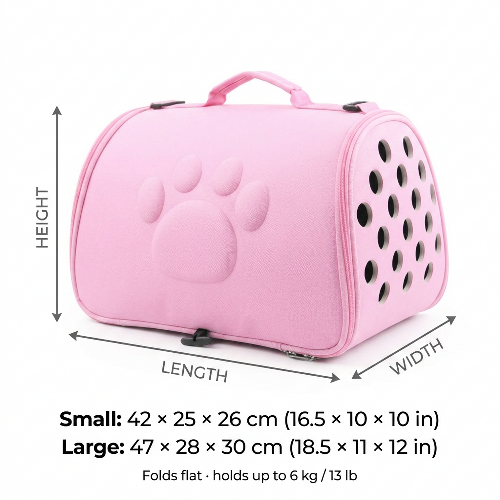 Roam Foldable Cat Carrier — Size guide