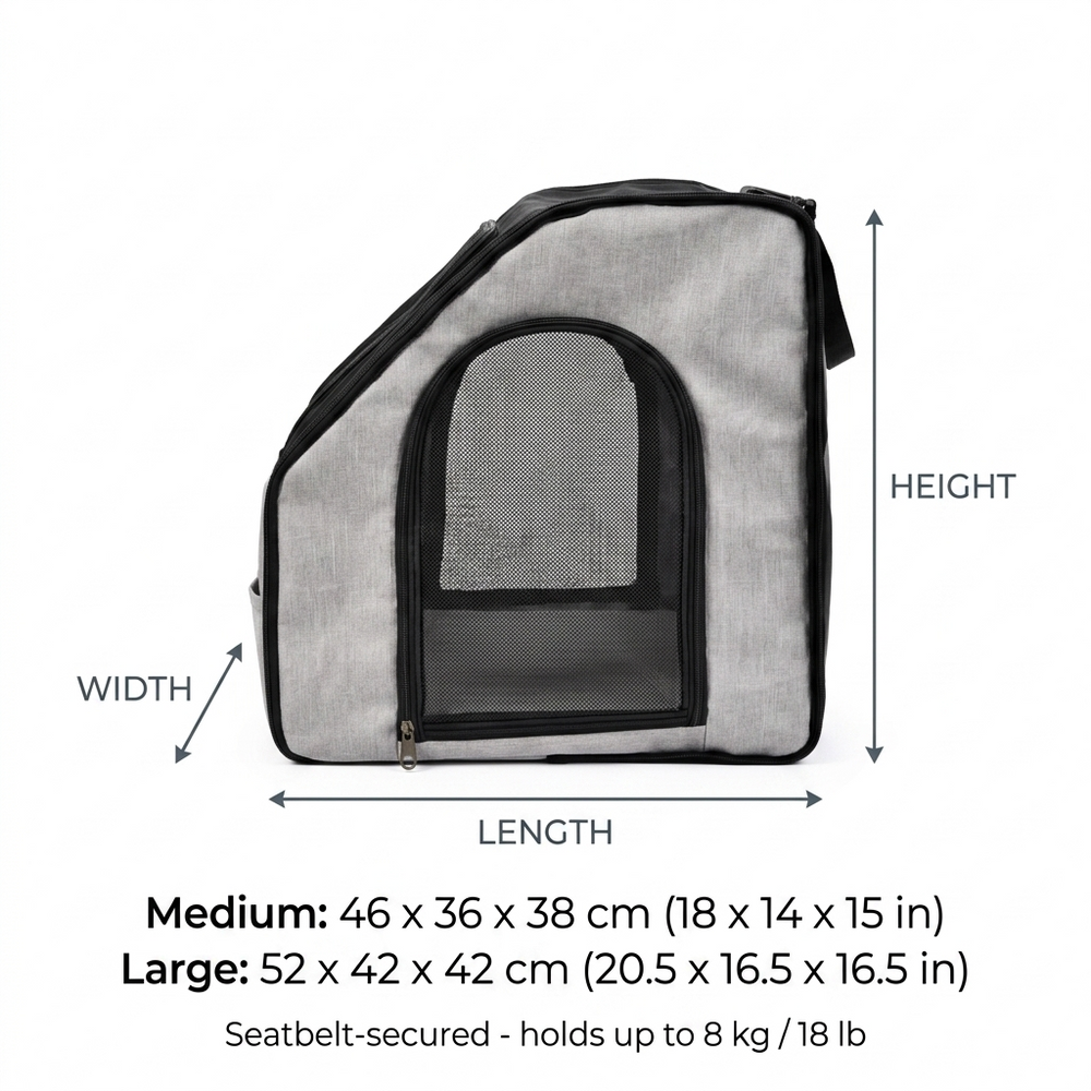 Vista Cat Car-Seat Carrier — Size guide