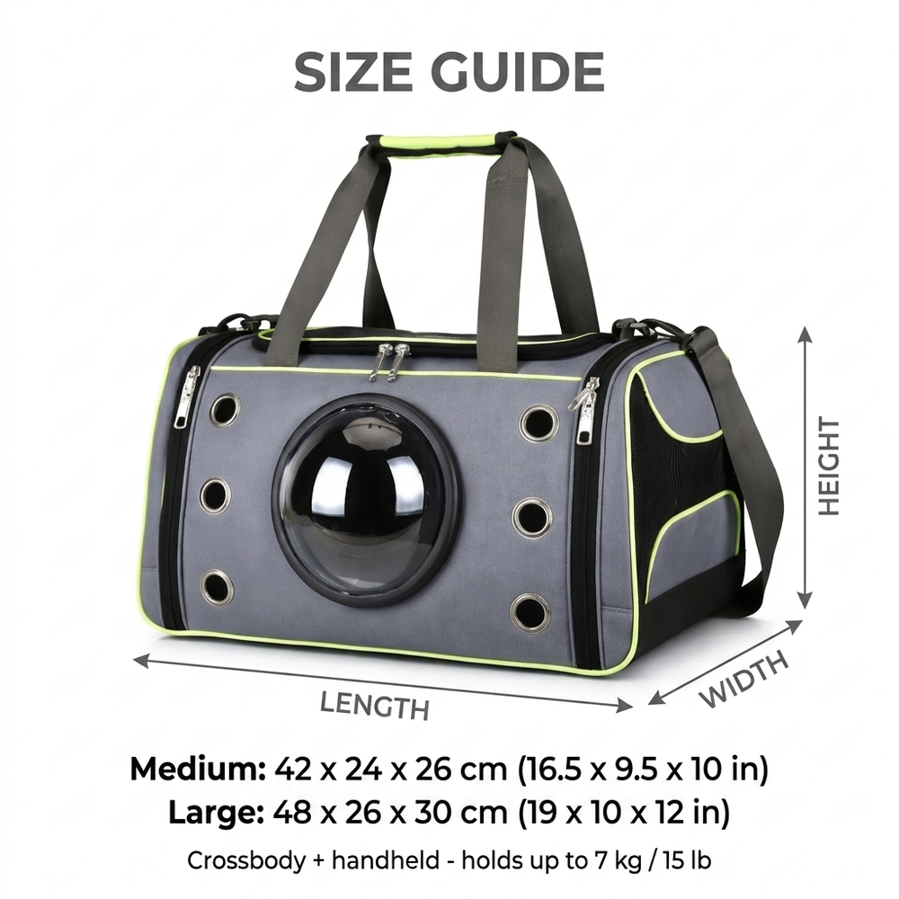Astra Bubble Cat Carrier — Size guide